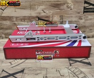 MTR LIGHTEN SWING ARM +3 HONDA WAVE / XRM / RS 125 / SYM / TMX / RAIDER J/  PURE ALLOY SILVER