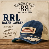 RRL Ralph Lauren Logo-patch denim trucker cap