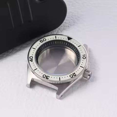 62MAS watch case super luminous Stainless Steel diving case fit Seiko mod for NH35 NH36A Automatic M
