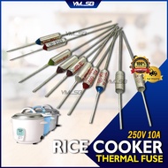 Rice Cooker Thermal Fuse 250V 10A  152C / 165C / 175C / 180C / 185C / 192C / 210C / 216C / 220C / 23