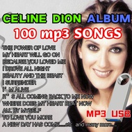 [CELINE DION] SONGS COLLECTION CAR USB (MP3 SONGS) 100 SONGS IN ONE USB