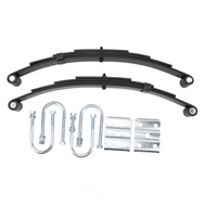 3500lbs Single Trailer Axle Suspension Kit Metal Strong Bearing Capacity 4 Leaf Spring U Bolt Hanger