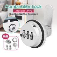 3-digit Zinc Alloy Anti-Theft Password Cabinet Lock for Wardrobe Drawer Mailbox, Anti-Theft Cabinet 