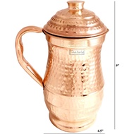 Pure Copper Water Bottle 1800 ML Classic Royal Style