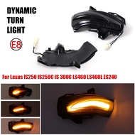 2Pcs Dynamic rearview mirror indicator light Turn Signal light for Lexus ES240 IS300C IS250 250C LS460 LS460L