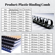 Binding Comb (box) / Plastic Binding Comb / Binding Comb Black Colour