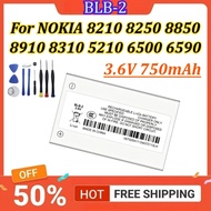 New BLB-2 3.6V 750mAh Battery For NOKIA 8210 8250 8850 8910 8310 5210 6500 6590 6510 3610 8270 Mobil