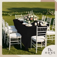 NestHome Nida Banquet Table Cloth Elastic 4FT/5FT/6FT Machine Washable