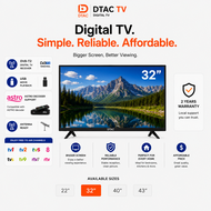 Televisyen Pintar Dtac 40 Inch TV Smart 40" Netfix Hdmi Usb Android Goggle Tv Led Smart TV Cheap
