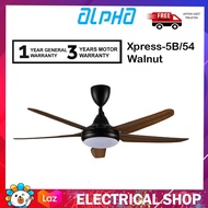 {FREE SHIPPING} Alpha Cosa Xpress 54'' Ceiling Fan 5 Blades Xpress-5B/54 with Remote Control & LED L