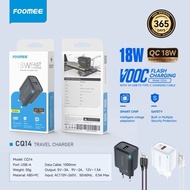 Foomee FR116-C / CQ14 Charger Kit Type-C 1 Port USB 3A 18W Fast Charging With Cable Type-C FR116c