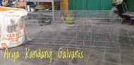 kandang kelinci galvanis 3 hole T 50cm