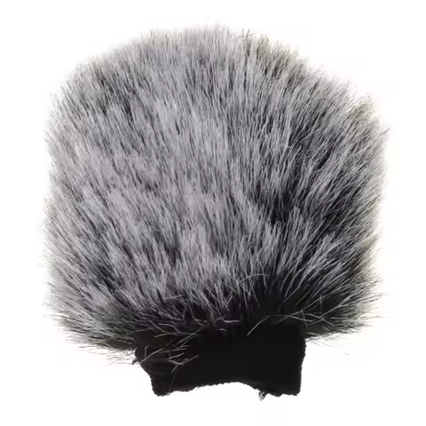 for SONY ZV1 VLOG Soft Artifica Furry Windscreen Fur Windshield Wind Muff for sony ZV1VLOG camera Mi