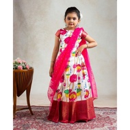 GS COLLECTIONS girls lehenga Silk