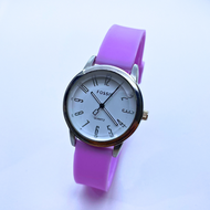 Jam Tangan Wanita Fashion Strap Karet Rubber Display Quartz Terbaru Mewah