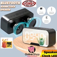 LED ALARM CLOCK BLUETOOTH JAM DIGITAL MIRROR ALARM CLOCKa VOICE ALARM CLOCK SOUND CONTROLa CLOCK JAM