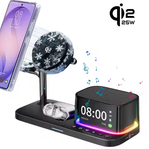 Wireless Bluetooth Speaker Qi2 25W ICE Cooling Magnetic Wireless Charger Fast Charging For Samsung i
