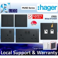 (Hager) Muse Series - Switches Socket Mount Box