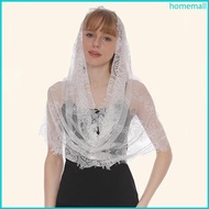 HO Lace for Head Scarf For Church Mantilla Lace Scarf Chapel Veil Catholic Mass Spanish Mantillas Fo