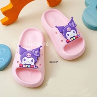 Sandal Slipper Slop Anak Import Kuromi Ringan dan Lembut