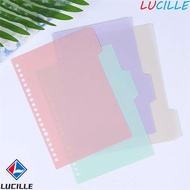 LUCILLE Binder Index Page School 4Pcs/set Bookmark B5 A5 A4 Scrapbook Coil Book Notebook Separator P
