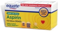 Equate - Aspirin 81 Mg, Adult Low Strength Aspirin Regimen Low Dose 300ct by Equate