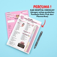 Pembalut Buku Pink Mengandung & Buku Latihan Sekolah A5 saiz Plastic Cover serbaguna