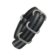 Zulu Style 20mm 22mm 24mm Nylon Watch Band, James Bond Military Replacement Strap