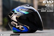 EVO RX-5 NEXUS BLUE HALF FACE DUAL VISOR HELMET WITH FREE CLEAR LENS