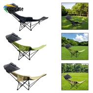 [Cuticate] Reclining Camping Chair Portable Reclining Beach Chair for Outdoor Yard Lawn