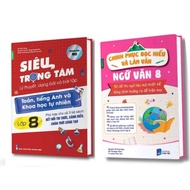 Combo 2 Cuốn Sổ Tay Siêu Trọng Tâm Lớp 8 Lý Thuyết và Dạng Bài Tập Toán Tiếng Anh KHTN và Chinh Phục