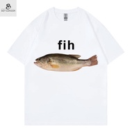 Fhi Fish men's t-shirt with funny Fish motifs, casual style