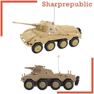 [Sharprepublic] Simulation 1/72 German Tank Model Collection Vehicle Model Armored Truck Model Toy for Kids Teens Adults