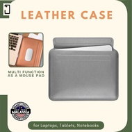 Leather Lightweight 2 In 1 Multipurpose 14 16 Inch Laptop Sleeve Bag Mousepad for MacBook Notebook i