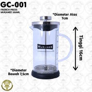 French Press manual Coffee brew Glass 350 ML GC-001