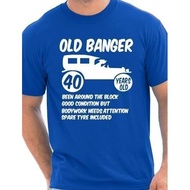 40Th Forty Mens Age 40 Birthday Funny T-Shirt Old Banger!