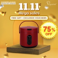 La gourmet Rice Cooker (0.4L) - Non Stick, Electric Cooker, 360 Degree Heating