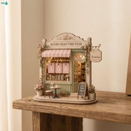 PAPERIE Wooden Reading Tracker, Book Calendar Fairy House Book Tracker Sign, Holiday Gift Vintage Ha
