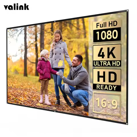 High Brightness Projector Screen 60 100 120 130 inch 16:9 Fabric Cloth Projection Office Portable Sc