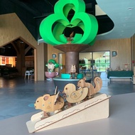 【手作DIY】自走動物 下山坡 松鼠、黃色小鴨、飛天豬