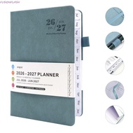 FUSIONFLASH Agenda Planner Notebook, English A5 2026-2027 Schedule Book, Week Planner Thick Paper Mu