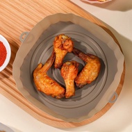 ❣20CM Air Fryers Oven Baking Tray Silicone Pizza Fried Chicken Basket No-Stick Without Oil Silic ✈c