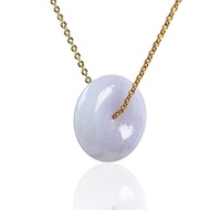 【願‧平安】紫羅蘭翡翠平安扣項鍊 | 天然緬甸玉翡翠A貨 | 送禮