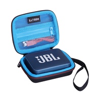 LTGEM Hard Travel Carrying Case for JBL GO2 / GO Waterproof Ultra-Portable Bluetooth Speaker, Black+