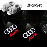 Audi | 2Pcs LED Car Door Welcome Light HD Wireless Light Projector Lamps For Audi A3 A4 A6 A5 Q5 A1
