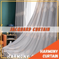 New Curtain Langsir Jacquard Tebal Berat Dim Out Sliding Door Tirai Tingkap Hotel
