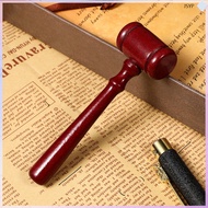 4Pcs Wooden Small Gavel Dark Red Judge Hammer Toy Educational Kids Role Play Auction Tool  junshaoyi