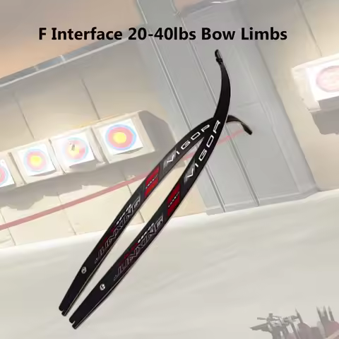 JUNXING Archery Bow Limb Universal F Interface 20-40lbs Professional Training Hu nting Shooting Recu