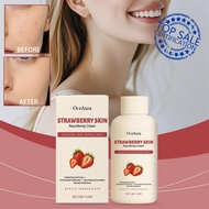 Strawberry Body Scrub Cream 118g - Natural Exfoliating & Moisturizing Care For Smooth Soft Skin T4n8