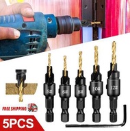 木工 開孔器套裝 六角螺絲 五金工具沉孔鑽頭 沉頭鑽 錐孔鑽 鑽孔擴孔